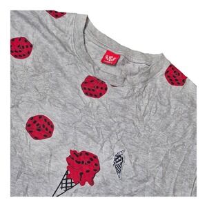 BBC Ice Cream Men's XL Dice Ice Cream Cone Graphic T Shirt Gray Streetwear